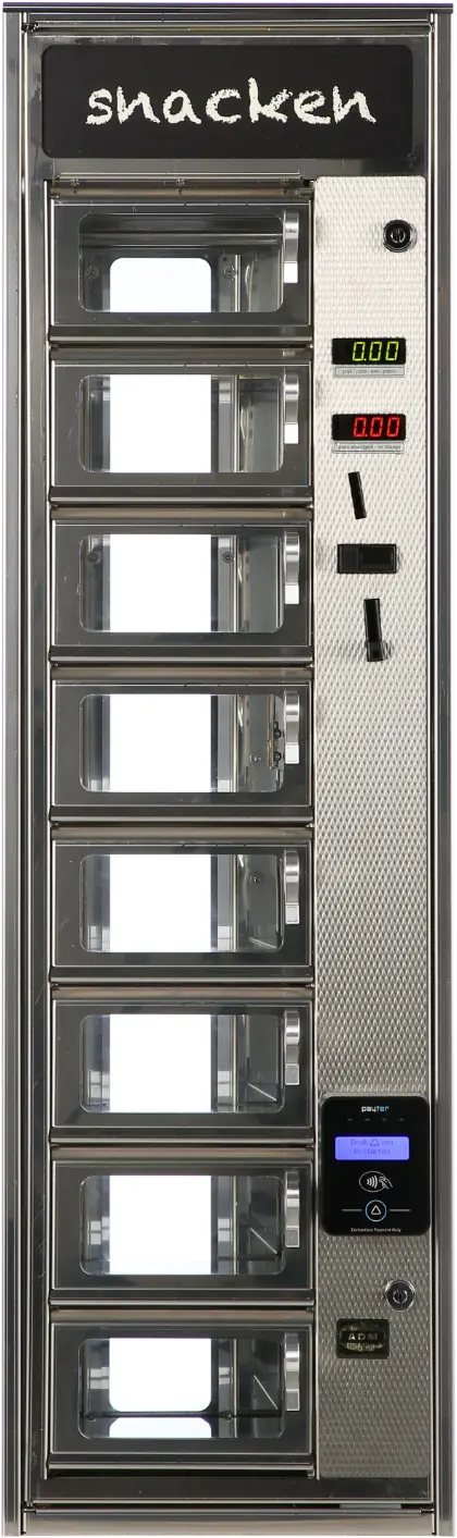Uitgiftezijde van een ADM snackautomaat