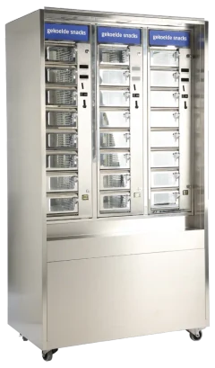 Gekoeld ADM snackmeubel met drie gekoelde automaten